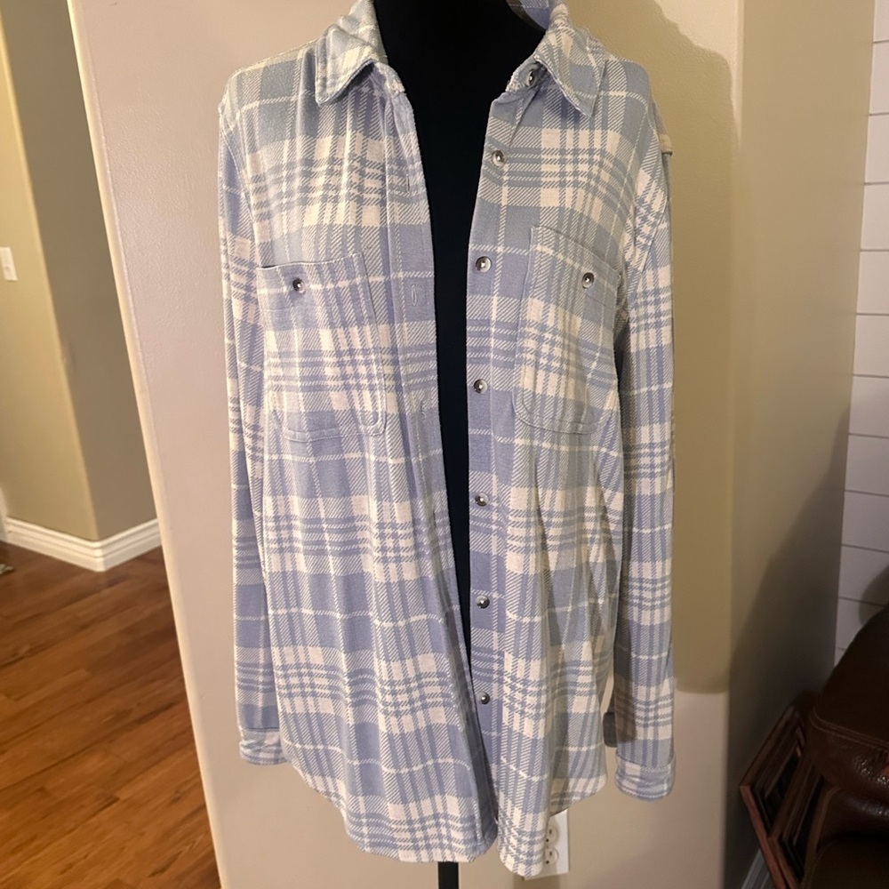 Gray Polyester Blend Garment